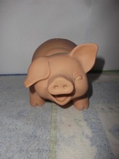 ? TIRELIRE COCHON RIEUR - EN PLASTIQUE - EN BON ÉTAT