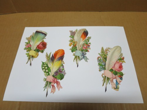 Plumes bouquets fleurs 4 - plumes, de