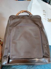 Ancien Sac À Dos En Cuir Noir GUCCI Vintage Bamb