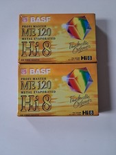Lot 2 Cassettes NEUVES BASF HI8 ME 120 Minutes  