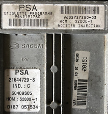 Calculateur décodé Peugeot Citroen S2000-1 21644729-8 9642191780 96327227280
