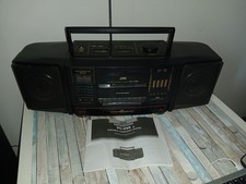 Boombox Radio cassette portable vintage JVC PC-V88 Occasion, fonctionne