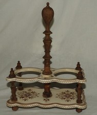 Support d'huilier-vinaigrier - Faïence XIXème