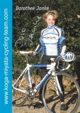 CYCLISME carte cycliste DOROTHEE JANKE équipe KOGA-MIYATA signée