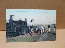 MILITARIA chemin de fer locomotive Decauville ravitaillement d'eau gros plan