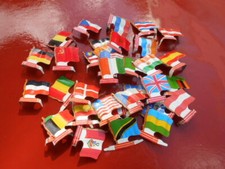 Lot drapeaux metaliques - lot,