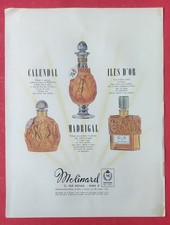 PUBLICITE de PRESSE: Parfums MOLINARD et Bijoux PALLADIUM  1953