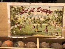 Rare Jeu de Croquet Vintage