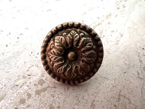 Bouton poignée rond en - rond,