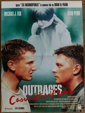 Affiche OUTRAGES Brian DE PALMA Sean PENN Michael J. FOX 40x60cm