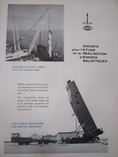 5/1969 PUB SEREB ENGIN BALISTIQUE SNLE MSBS SSBS ICBM PUTEAUX ORIGINAL AD