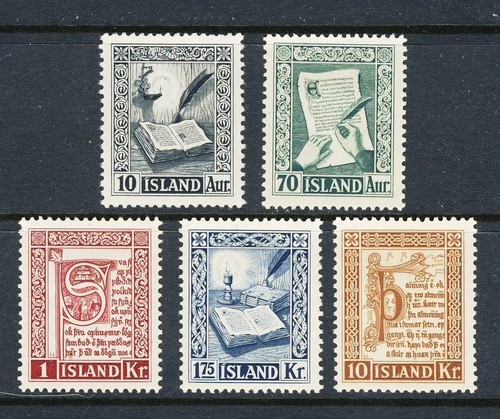 Iceland scott 278 282 mint - scott,