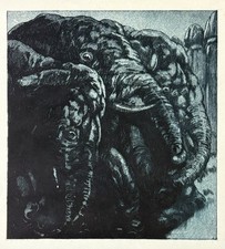 MAURICE DE BECQUE Gravure Eau