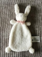 Doudou Mouton Lapin blanc écharpe rose laine H&M