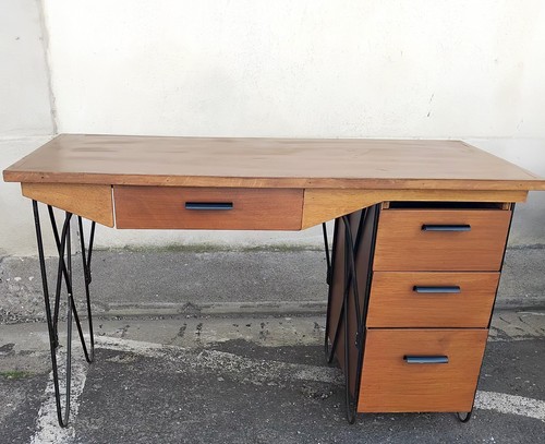 Bureau vintage teck avec - teck, 4