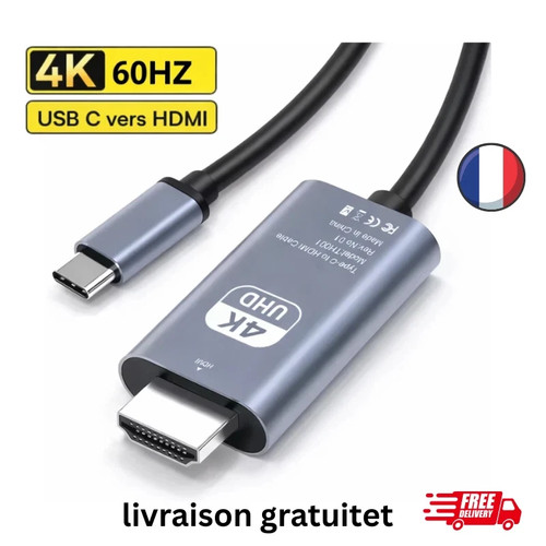 Câble usb vers hdmi - 4k, 60hz