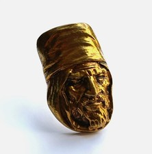 Broche ancienne bronze doré