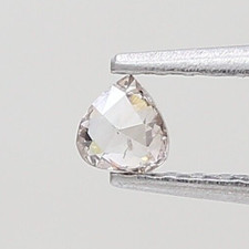 Naturel Diamant Seul Poire