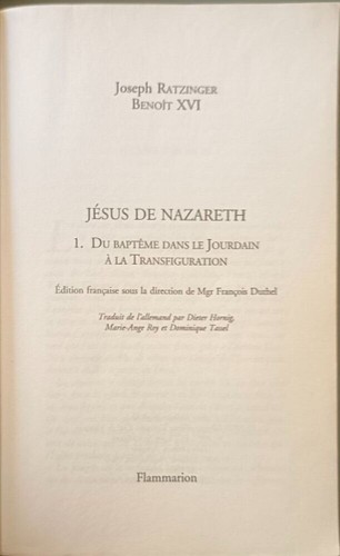 Jésus nazareth benoît - nazareth,