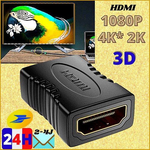 Adaptateur hdmi femelle - hdmi, femelle/f