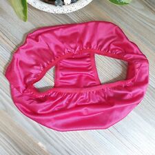 Culotte nylon vintage glissante rouge cerise bikini slip doux taille 7-8 hanc...