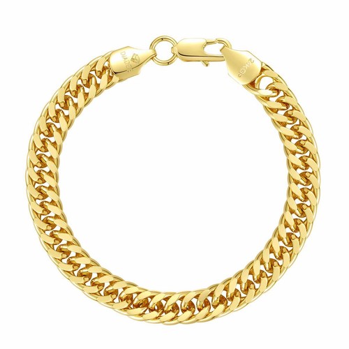 Bracelet plaqué 7 mm - or,