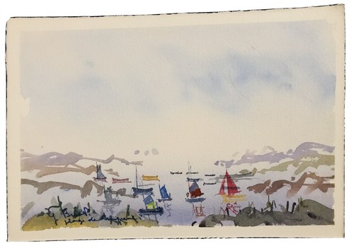 Tableau peinture aquarelle - tableau,