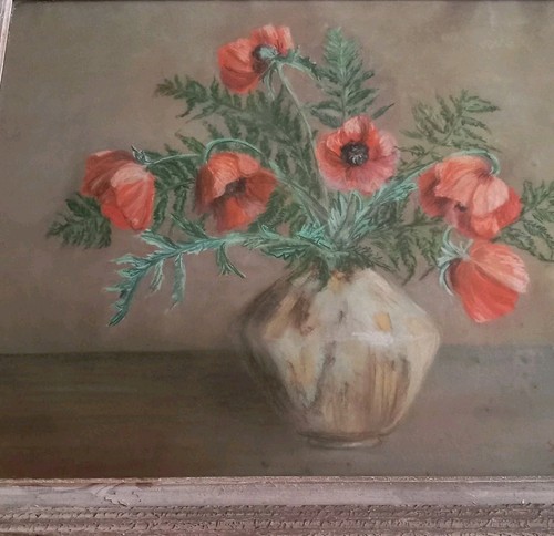 Aquarelle sous verre bien