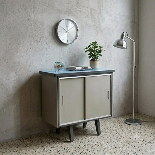 Meuble vintage métal laqué - meuble,