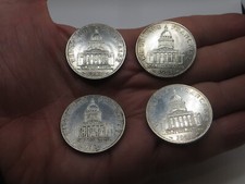 Lot de 4 pièces 100 francs Argent: Panthéon 1982 1983 1984 1985