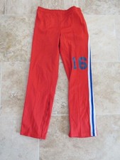 Pantalon sport basket ball vintage ancien années 80 pant rouge n°16 loisir L