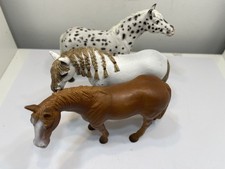 Figurine plastique animal de collection 3 pièces 13 cm. État voir photos