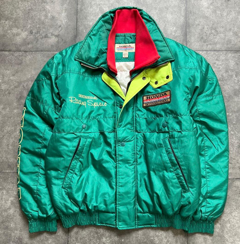 Veste nylon vert vintage - nylon,