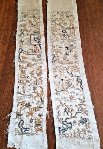 Broderies chinoises anciennes - chinoises,