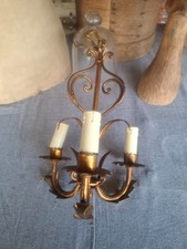 petit lustre vintage déco shabby   3 feux