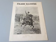 gravure "Paris Illustré" : mai 1890 "EN BATTERIE " Edouard DETAILLE