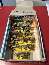 Vintage boîte Britains deetail 10 soldats mitrailleuses vickers Machine Gun WW2