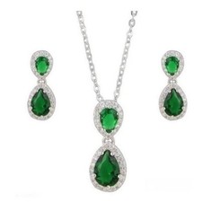 Parure bijou femme 3PC Rhodié
