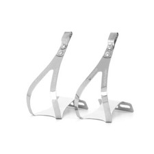 Zéfal Cyclisme Christophe Steel Toe-clips Cale pied Argent Chromé S/M EU