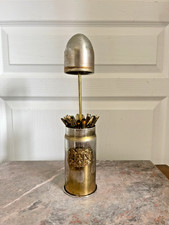 Ancien Porte Présentoir Distributeur Cigarette Cartouche Balle Munition Douille