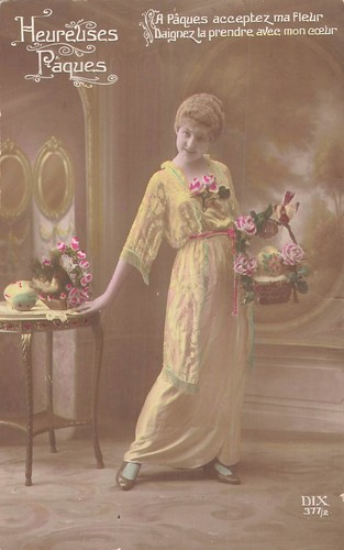 Happy easter women elegant - easter,