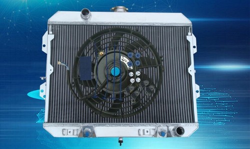 Row aluminum radiator fan - row, radiator+fan