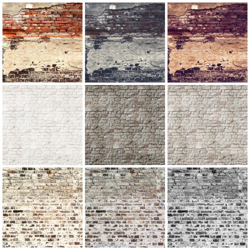 Faux briques papier peint - papier,