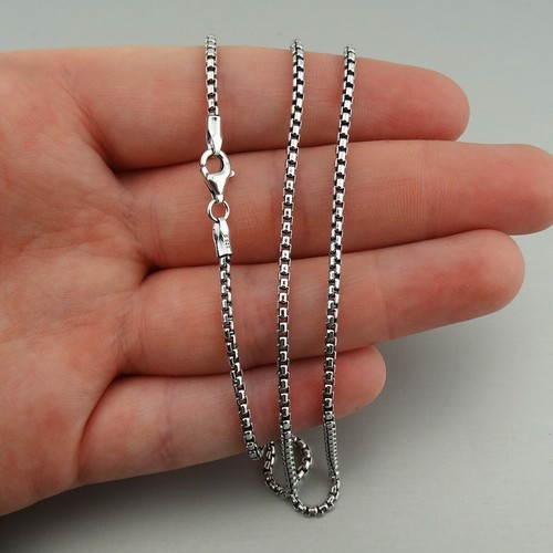 2mm oxidized round box - 2mm, chain