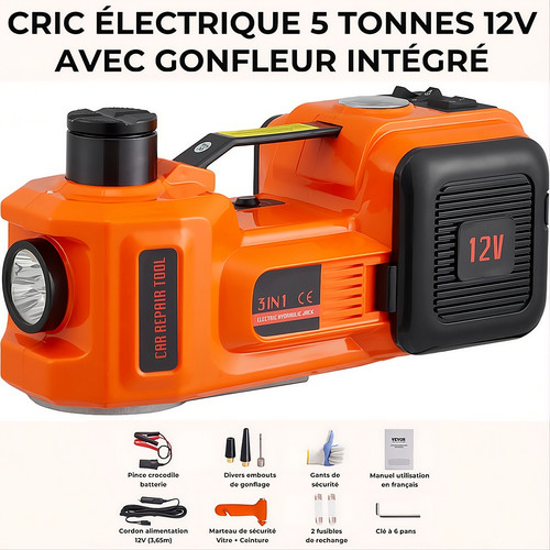 Cric electrique hydraulique - cric, 5t