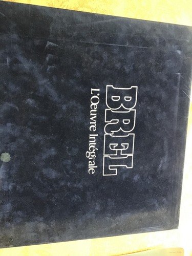 Jacques brel coffret disques - coffret,
