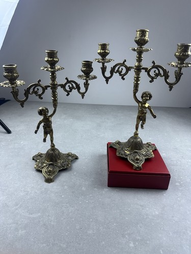 Paire anciens candélabres - paire,