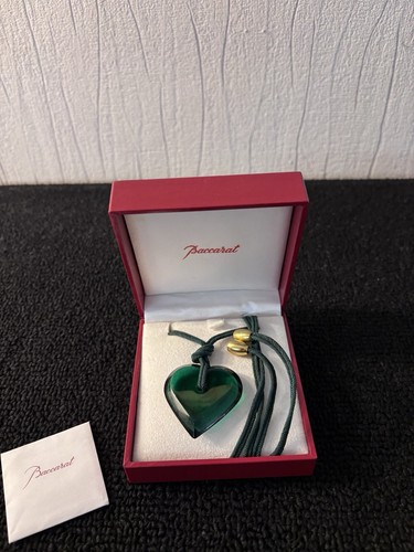 Collier cœur vert foncé - , en