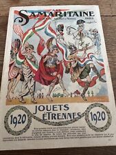 EXCEPTIONNEL CATALOGUE DE JOUETS.ETRENNES "LA SAMARITAINE" PARIS 2 PAGES 1920