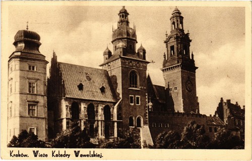 Cpa poland krakow wieze - cpa,